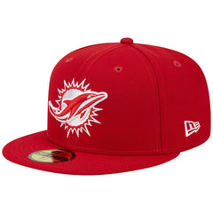 Miami Dolphins New Era 1993 Hawaii Pro Bowl Main Patch 59FIFTY Fitted Hat Scarlet | NFL