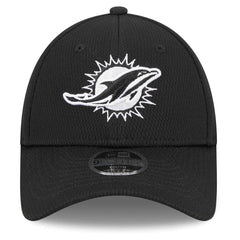 Miami Dolphins New Era Youth Main B-Dub 9FORTY Adjustable Hat Black | NFL