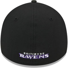 Baltimore Ravens New Era Main 39THIRTY Flex Hat Black | NFL