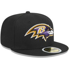 Baltimore Ravens New Era Youth Main 59FIFTY Fitted Hat Black | NFL