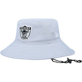 Las Vegas Raiders New Era Main Bucket Hat Silver | NFL