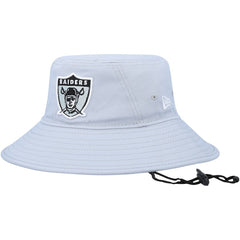 Las Vegas Raiders New Era Main Bucket Hat Silver | NFL