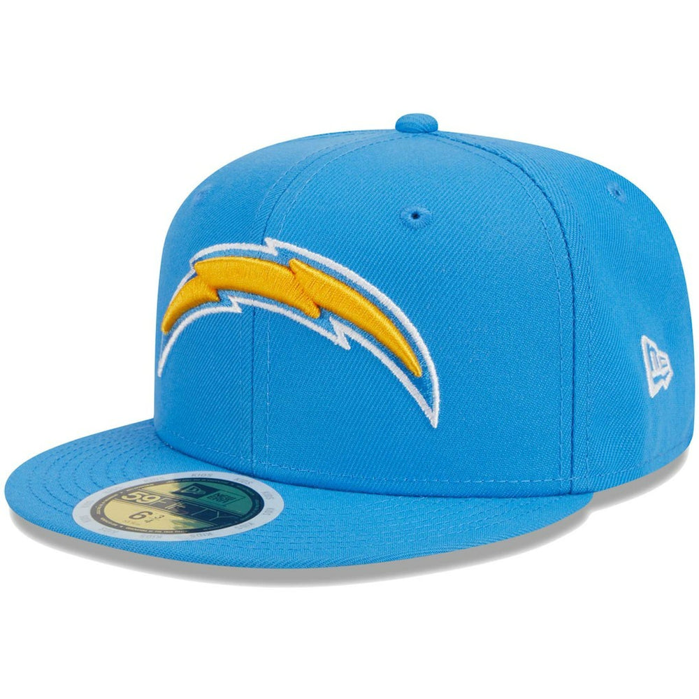 Los Angeles Chargers New Era Youth Main 59FIFTY Fitted Hat Powder Blue | NFL