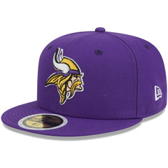 Minnesota Vikings New Era Youth Main 59FIFTY Fitted Hat Purple | NFL
