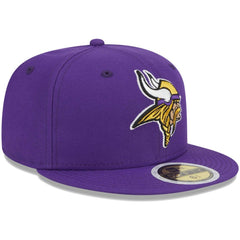 Minnesota Vikings New Era Youth Main 59FIFTY Fitted Hat Purple | NFL