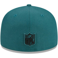 Philadelphia Eagles New Era Youth Main 59FIFTY Fitted Hat Midnight Green | NFL