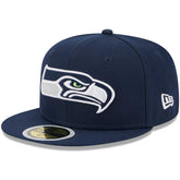 Seattle Seahawks New Era Youth Main 59FIFTY Fitted Hat College Navy | NFL