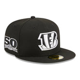 Cincinnati Bengals New Era Main Patch 59FIFTY Fitted Hat Black | NFL