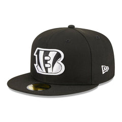 Cincinnati Bengals New Era Main Patch 59FIFTY Fitted Hat Black | NFL