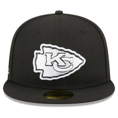 Kansas City Chiefs New Era Main Patch 59FIFTY Fitted Hat Black | NFL