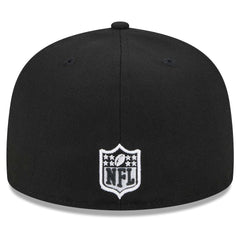 Miami Dolphins New Era Main Patch 59FIFTY Fitted Hat Black | NFL