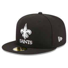 New Orleans Saints New Era Main Patch 59FIFTY Fitted Hat Black | NFL