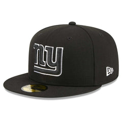 New York Giants New Era Main Patch 59FIFTY Fitted Hat Black | NFL