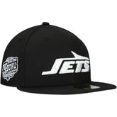 New York Jets New Era Main Patch 59FIFTY Fitted Hat Black | NFL