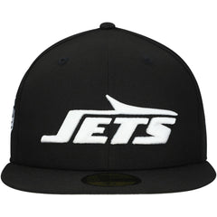 New York Jets New Era Main Patch 59FIFTY Fitted Hat Black | NFL