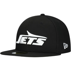 New York Jets New Era Main Patch 59FIFTY Fitted Hat Black | NFL
