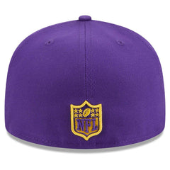 Minnesota Vikings New Era Main Patch 59FIFTY Fitted Hat Purple | NFL
