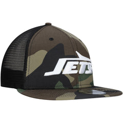 New York Jets New Era Youth Main Trucker 9FIFTY Snapback Hat Camo | NFL