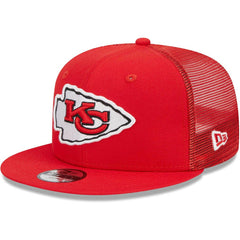 Kansas City Chiefs New Era Youth Main Trucker 9FIFTY Snapback Hat Red | NFL