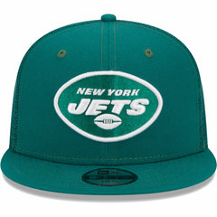 New York Jets New Era Youth Main Trucker 9FIFTY Snapback Hat Green | NFL