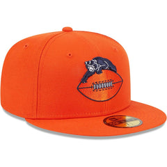 Chicago Bears New Era Throwback Main 59FIFTY Fitted Hat Orange | NFL