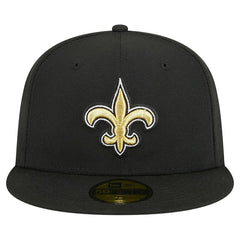 New Orleans Saints New Era Main 59FIFTY Fitted Hat Black | NFL
