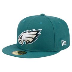 Philadelphia Eagles New Era Main 59FIFTY Fitted Hat Midnight Green | NFL
