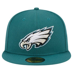 Philadelphia Eagles New Era Main 59FIFTY Fitted Hat Midnight Green | NFL