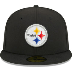 Pittsburgh Steelers New Era Main 59FIFTY Fitted Hat Black | NFL