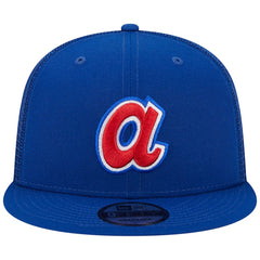Atlanta Braves New Era Cooperstown Collection Team Color Trucker 9FIFTY Snapback Hat - MLB