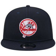 New York Yankees New Era Team Color Trucker 9FIFTY Snapback Hat - MLB