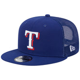 Texas Rangers New Era Team Color Trucker 9FIFTY Snapback Hat - MLB