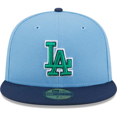 Los Angeles Dodgers New Era Green Undervisor 59FIFTY Fitted Hat - MLB