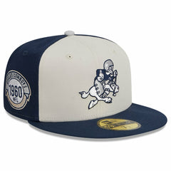 Dallas Cowboys New Era 2023 Sideline Historic 59FIFTY Fitted Hat Cream/Navy | NFL