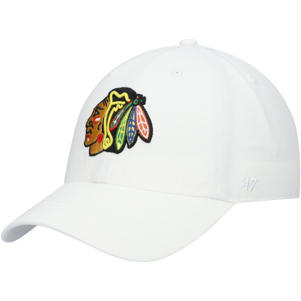 Chicago Blackhawks '47 Team Clean Up Adjustable Hat - White - NHL