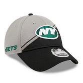 New York Jets New Era 2023 Sideline 9FORTY Adjustable Hat Gray/Black | NFL