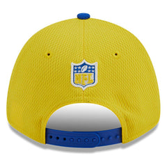 Los Angeles Rams New Era 2023 Sideline 9FORTY Adjustable Hat Gold/Royal | NFL