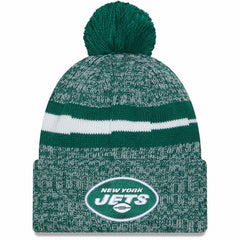 New York Jets New Era 2023 Sideline Cuffed Knit Hat With Pom Green | NFL