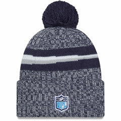 Tennessee Titans New Era 2023 Sideline Cuffed Knit Hat With Pom Navy | NFL