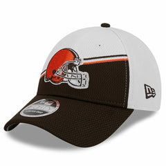 Cleveland Browns New Era 2023 Sideline 9FORTY Adjustable Hat White/Brown | NFL