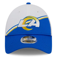 Los Angeles Rams New Era 2023 Sideline 9FORTY Adjustable Hat White/Royal | NFL