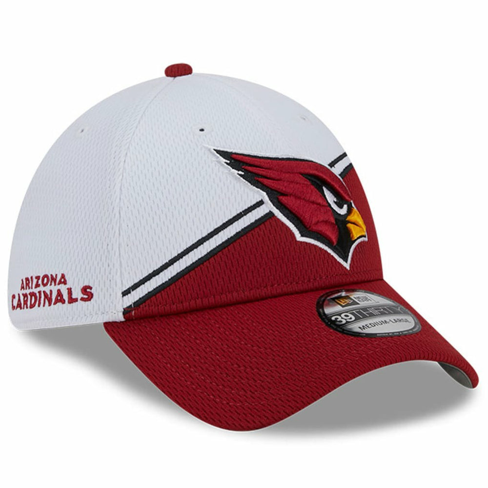 Arizona Cardinals New Era 2023 Sideline 39THIRTY Flex Hat White/Cardinal | NFL