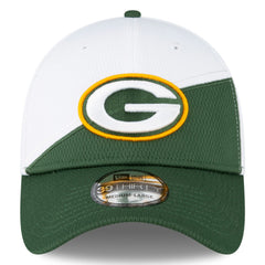 Green Bay Packers New Era 2023 Sideline 39THIRTY Flex Hat White/Green | NFL