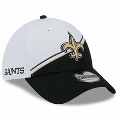 New Orleans Saints New Era 2023 Sideline 39THIRTY Flex Hat White/Black | NFL