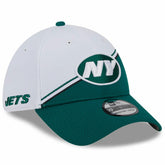 New York Jets New Era 2023 Sideline 39THIRTY Flex Hat White/Green | NFL