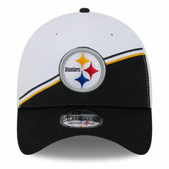 Pittsburgh Steelers New Era 2023 Sideline 39THIRTY Flex Hat White/Black | NFL