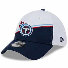 Tennessee Titans New Era 2023 Sideline 39THIRTY Flex Hat White/Navy | NFL