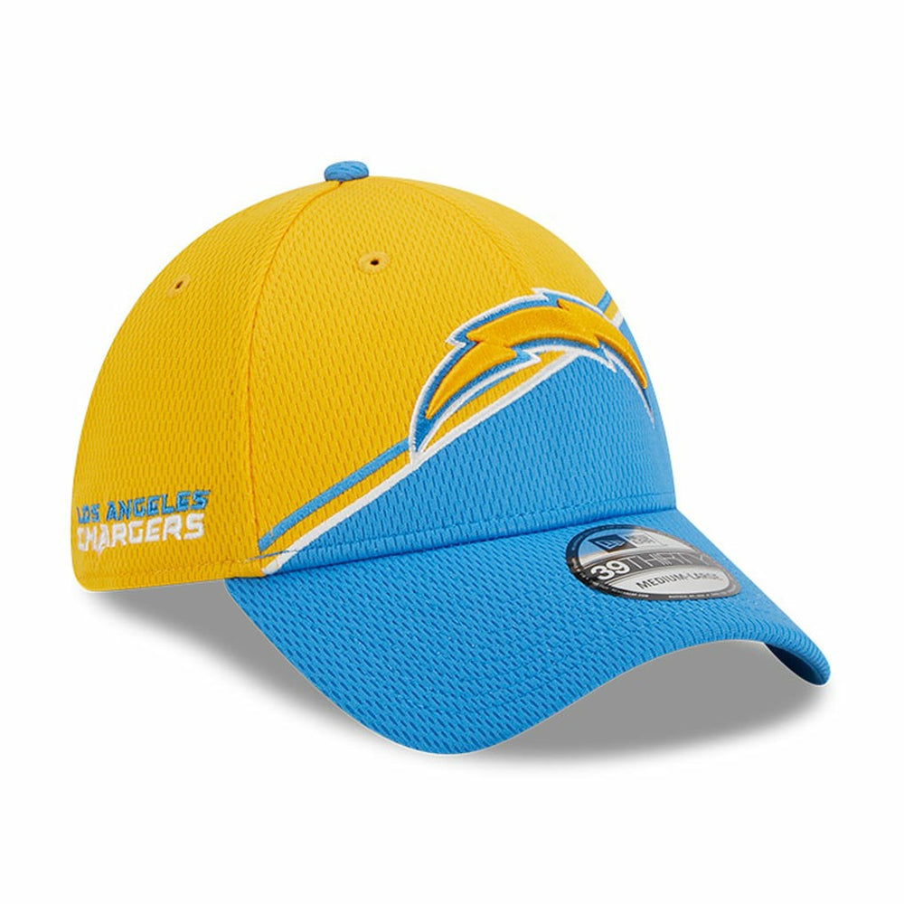 Los Angeles Chargers New Era 2023 Sideline 39THIRTY Flex Hat Gold/Powder Blue | NFL