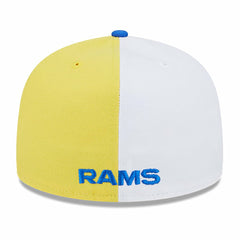 Los Angeles Rams New Era 2023 Sideline 59FIFTY Fitted Hat Gold/Royal | NFL