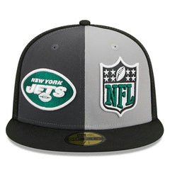 New York Jets New Era 2023 Sideline 59FIFTY Fitted Hat Gray/Black | NFL